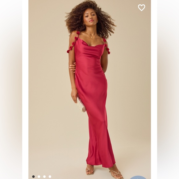 Altar'd State Dresses & Skirts - New with tags Altar’d State Scarlett Satin Maxi Dress